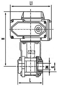 Q911F綯ƬʽPN16PN100νṹߴ