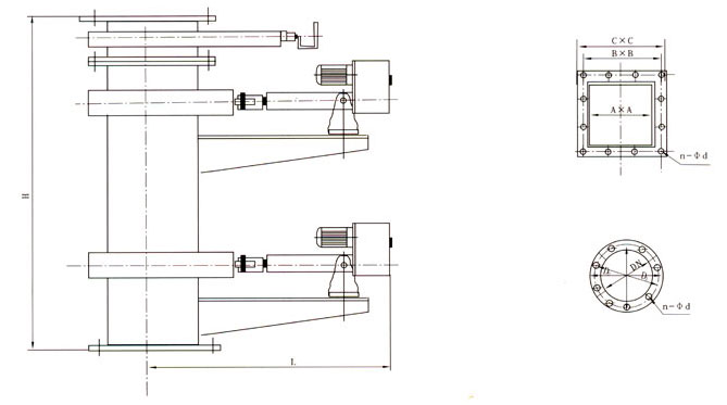 SDYCF-ISDCF-IܵҺʽ˫жҷνṹߴͼ