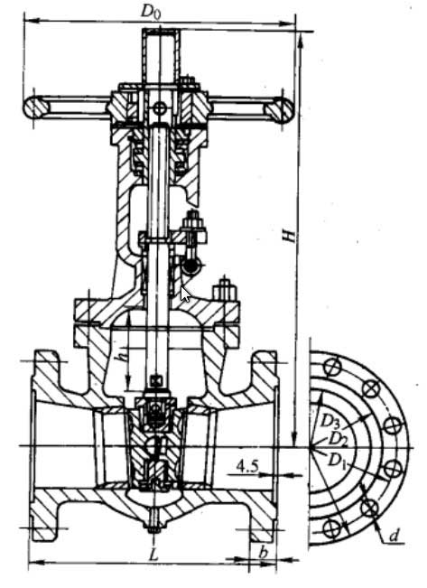 Z42Y-100ͷ˫բբνṹߴͼ