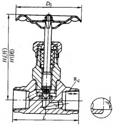 J13HJ13YJ13WPN63~PN160ƽֹJ61H-160IIIͳв庸ֹҪܲҪμṹߴͼ