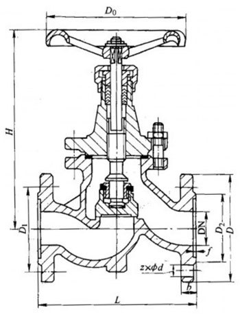 J41W25TͻֹͭҪμṹߴͼ
