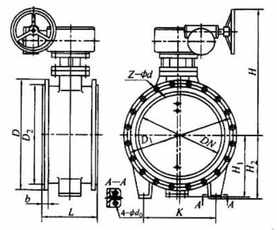 D343X-10D343X-10Qϸ˴˫ƫĵҪμṹߴͼ
