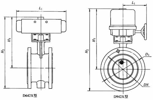 D342XD642XD942XPN1.0~1.6MPaƵƫĵҪμṹߴͼ