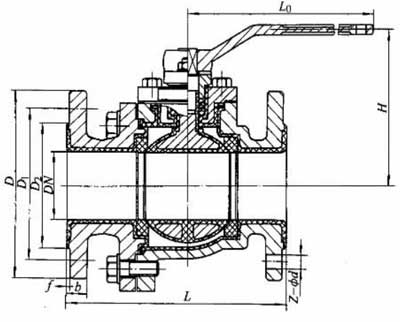 Q41F46-10ͷʽķҪμṹߴͼ