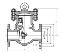 DH44Yͷʽֹط150(Lb)600(Lb)γߴͼ