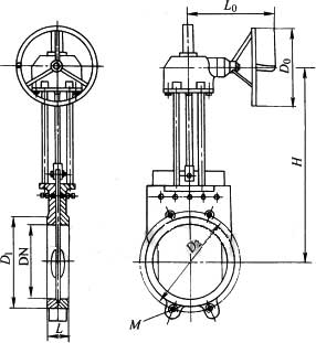 Z573X׶ִԼʽҺPN6PN10γߴͼ