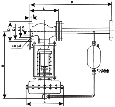 V230Y01/02ʽѹڷPN16PN40γߴͼ